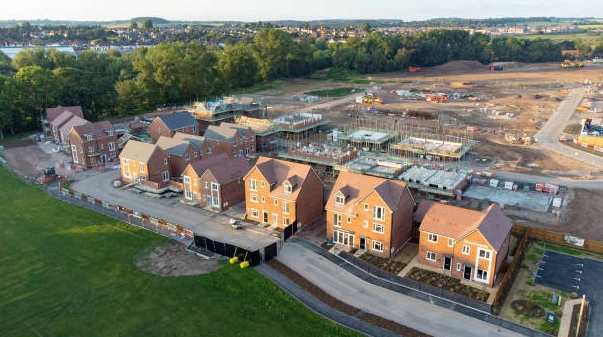 Construction neuve de lotissement de maisons individuels.